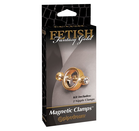 Stymulator-FF GOLD MAGNETIC NIPPLE CLAMPS